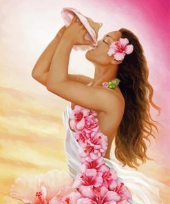 Hula Floral Girl Diamond Paintings