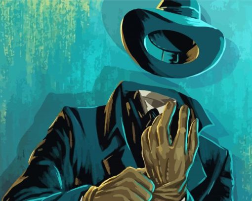 Invisible Man Illustration Art Diamond Paintings