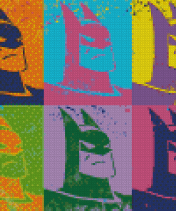 Batman Colorful Pop Art Diamond Painting