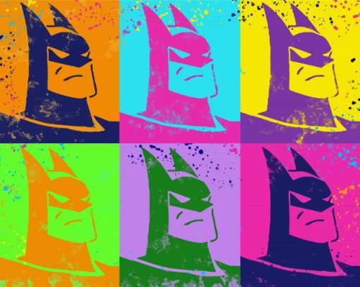 Batman Colorful Pop Art Diamond Painting