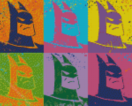 Batman Colorful Pop Art Diamond Painting