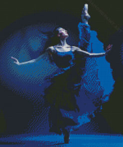 Ballet Dancer In Blue Diamond Painting