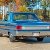 Blue Plymouth Belvedere Car Diamond Painting