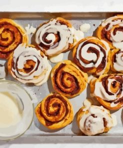 Homemade Cinnamon Buns Diamond Painting