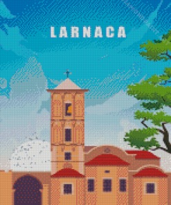 Larnaca Cyprus Poster Diamond Painting