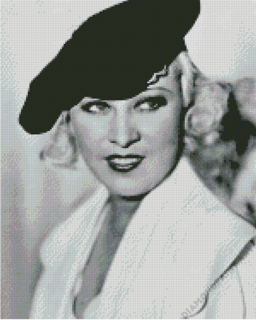 Mae West Beautiful Actress Diamond Painting