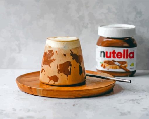 Nutella Coffee Drink Diamond Painting