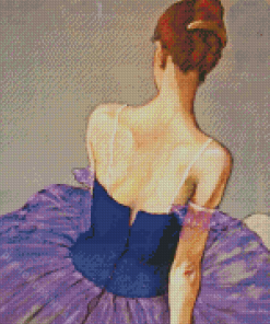 Purple Ballerina Diamond Painting