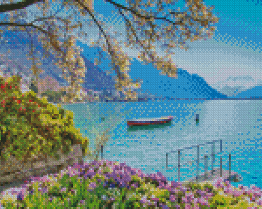 Switzerland Lake Geneva Diamond Painting