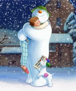 The Snowman And The Snowdog Diamond Painting