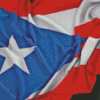 Aesthetic Flag Of Puerto Rico Diamond Painting