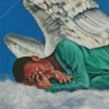 Aesthetic Sleeping Angel Diamond Painting