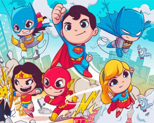 Baby Super Friends Diamond Painting