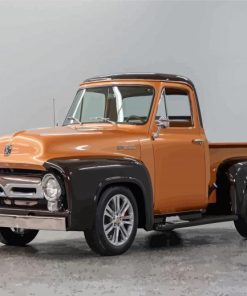 Brown 1954 Ford F100 Truck Diamond Painting