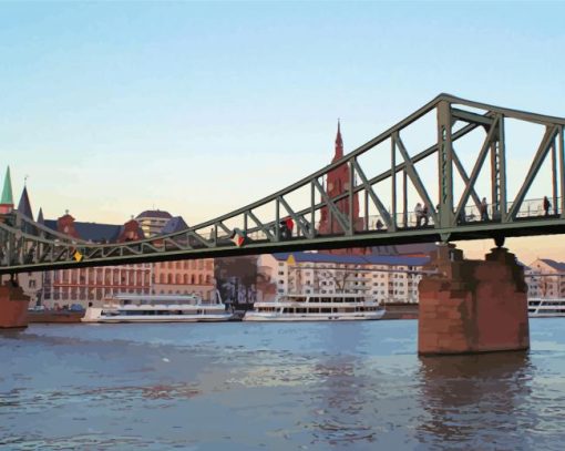 Eiserner Steg Bridge Diamond Painting