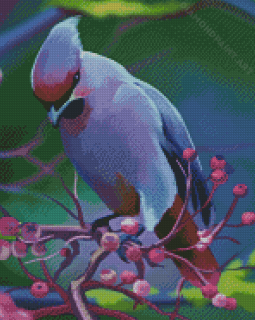 Purple Bird Art Diamond Painting