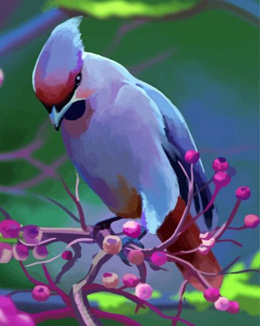 Purple Bird Art Diamond Painting