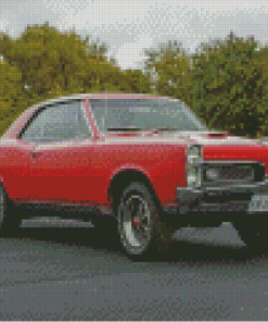 Red 1967 Gto Diamond Painting