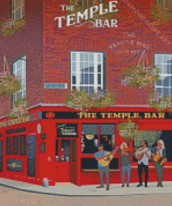 The Temple Bar Poster Diamond Painting