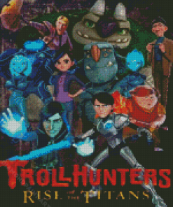 Trollhunters Rise Of The Titans Poster Diamond Painting