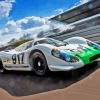 White 917 Porsche Car Diamond Painting