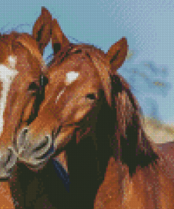 Wild Mustangs Horses In Arizona Diamond Painting