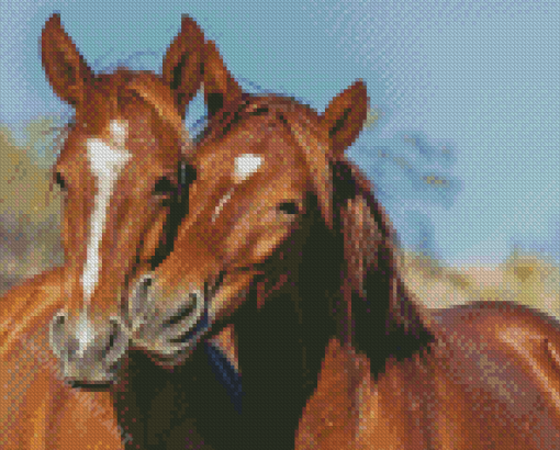 Wild Mustangs Horses In Arizona Diamond Painting