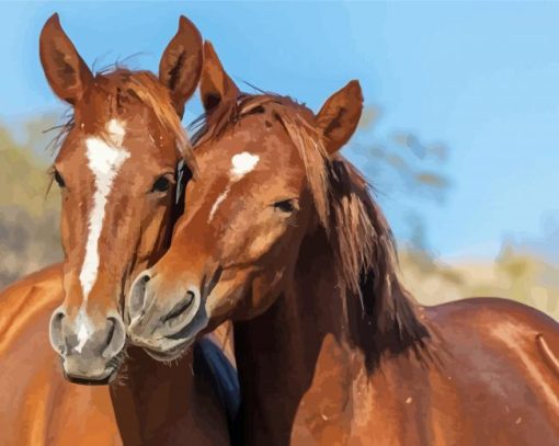 Wild Mustangs Horses In Arizona Diamond Painting