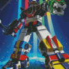 The Voltron Robot Animation Diamond Painting