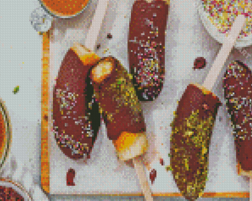 Bananas With Caramel Diamond Painting