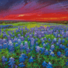 Wildflowers Landscape Diamond Painting