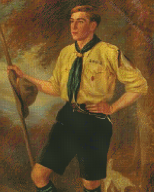 Boy Scout Art Diamond Painting