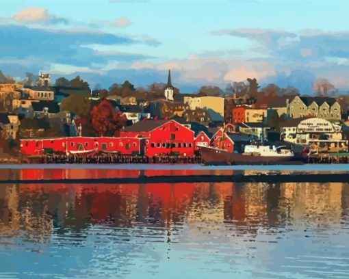 Canada Lunenburg Town Diamond Painting