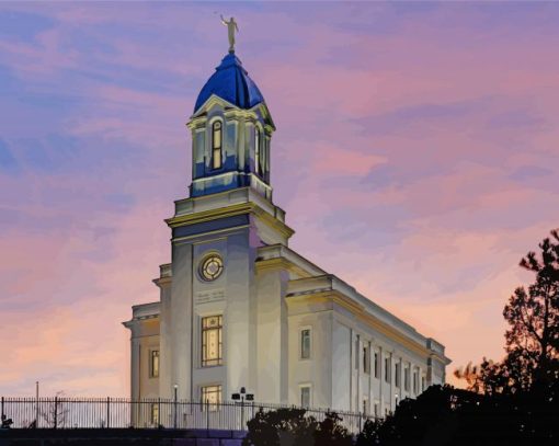 Cedar City Temple Diamond Painting