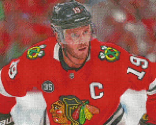 Chicago Blackhawks Toews Diamond Painting