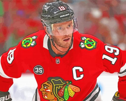 Chicago Blackhawks Toews Diamond Painting