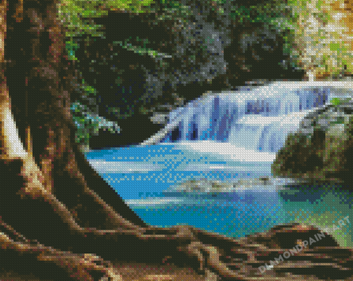 Erawan Waterfall Diamond Painting