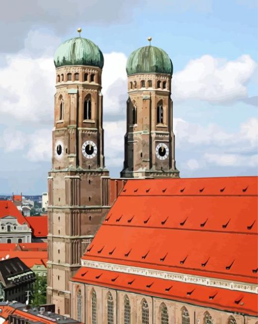 Frauenkirche Marienplatz Diamond Painting