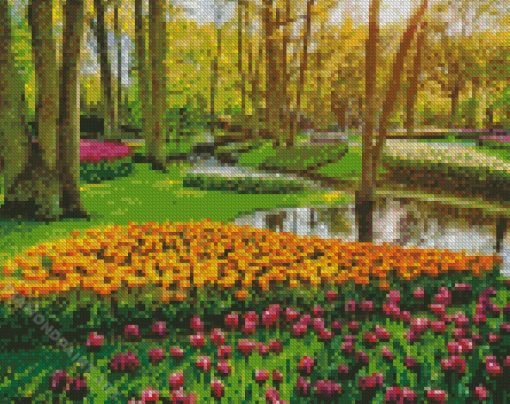 Keukenhof Lisse Netherlands Diamond Painting