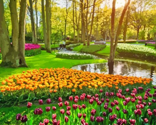 Keukenhof Lisse Netherlands Diamond Painting