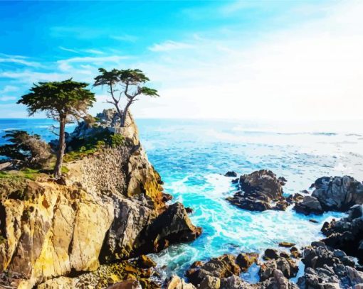 Lone Cypress Monterey Diamond Painting