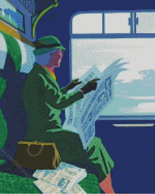 Miss Marple Reading Diamond Painting