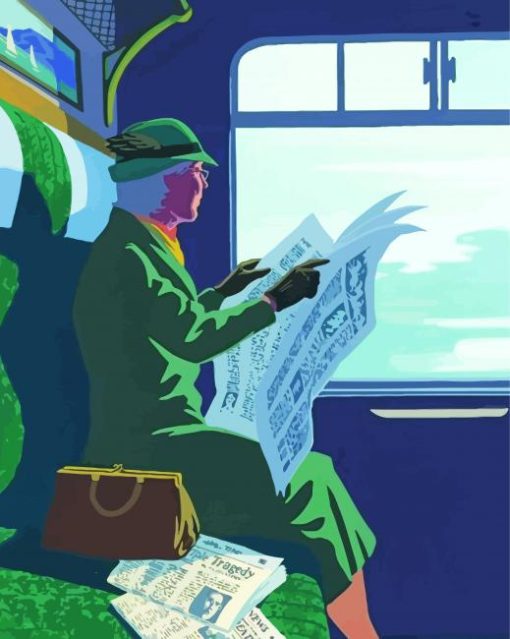 Miss Marple Reading Diamond Painting