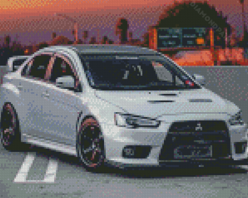 Mitsubishi Evo Car Diamond Painting