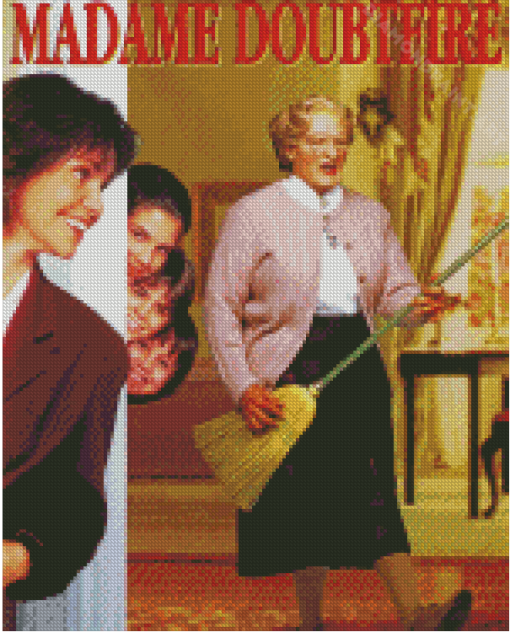 Mrs Doubtfire Poster Diamond Painting