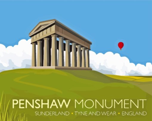 Penshaw Monument Poster Diamond Painting