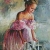 Pink Ballerina Art Diamond Painting