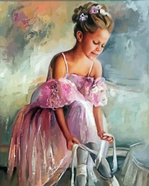 Pink Ballerina Art Diamond Painting