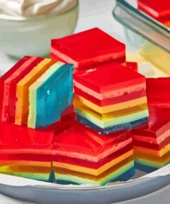 Rainbow Jelly Dessert Diamond Painting