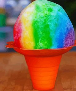 Rainbow Snow Cone Diamond Painting